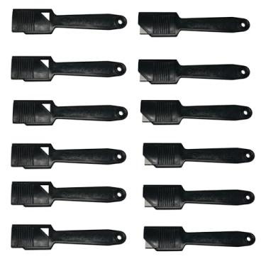 Imagem de SELLER Kit com 12 Estiletes PA-150 Seller Profissional para Caixas de Papelão – Corpo em PSAI Super Resistente, Lâmina Retangular em Aço Carbono 4 Lados Afiados, Corte Seguro e Preciso