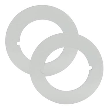 Imagem de PHITUODA Placas de maçaneta de porta, placa branca para cicatriz capa grossa para maçaneta de porta, tampas de orifício de bloqueio para fixação de maçanetas soltas/áreas danificadas/reparo de porta