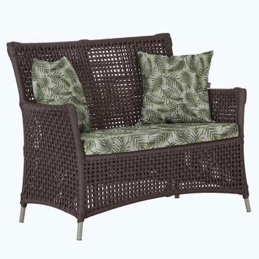 Imagem de 1 Sofá área Externa Igapó Alumínio Fendi Corda Náutica E5 Marrom