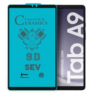 Imagem de Película Cerâmica Transparente 9D Compativel Com Galaxy Tab A9 Tela 8.7 Polegadas, Premium, Anti Reflexo, Anti Risco, Toque Suave com Kit de Limpeza