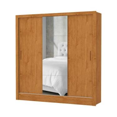 Imagem de Guarda Roupa Solteiro Santiago Plus 3 Portas 2 Gavetas Cem Espelho Car