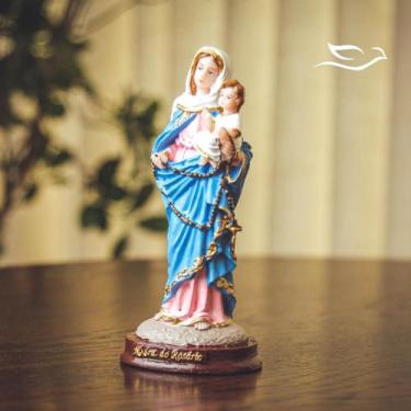 Imagem de Imagem Nossa Senhora Do Rosário 15cm Resina Estatueta - Príncipe da Pa