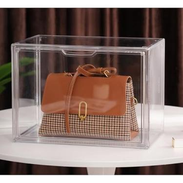 Imagem de Caixa Organizadora de Acrílico Transparente para Bolsa - Empilhável com Porta Magnética(KIT1 Caixa Organizadora)