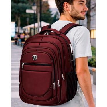 Imagem de Mochila Executiva Bolsa Grande Faculdade Trabalho Espaço Notebook Alça