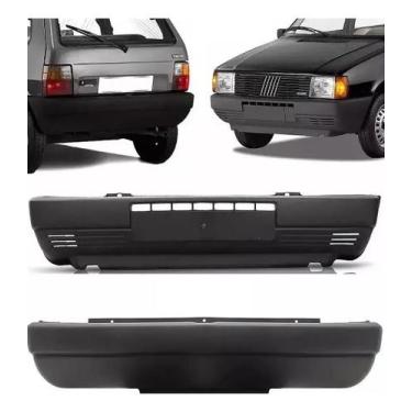 Imagem de Kit Parachoque Dianteiro e Traseiro Fiat Uno Mille 1984 a 2002 - DFEB