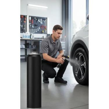 Imagem de 2x PRETO BRILHO EXTREMO PNEUS AEROSOL 400ML - Congratulations Store