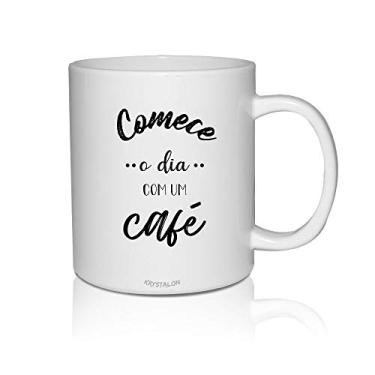 Imagem de Kit 2 Canecas Brancas Personalizadas para Home Comece o dia