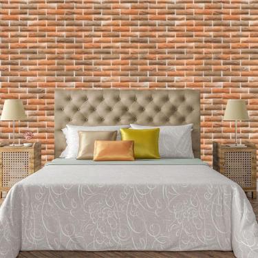 Imagem de Papel De Parede Adesivo Tijolo Lavável Sala Quarto Cozinha 3 Metros