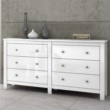 Imagem de Cômoda 6 Gavetas Maggiore New Lopas - Branco - ByMobille