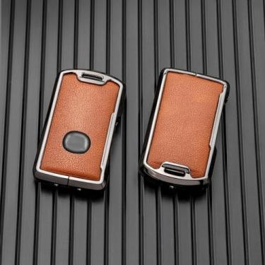 Imagem de LAVIYE Protetor de suporte de capa de couro para carro remoto chave fob, para Mazda 3 Alexa CX30 CX-4 CX5 CX-5 CX8 CX-8 CX-30 CX9 CX-9 Acessórios