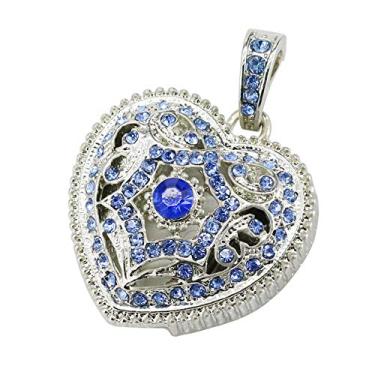 Imagem de 64 GB Azul Metal Modelo Coração USB Flash Drive USB Stick PenDrive USB Flash Drives Memory Stick U Disk USB Flash Disk Thumb Drive