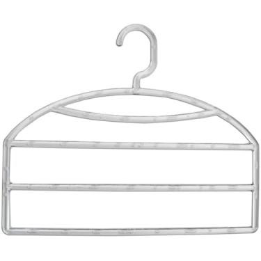 Imagem de Cabide Triplo para Organizar Calças Calceiro Transparente Closet Guarda Roupas Cinquetti