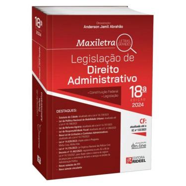 Imagem de Legislação de Direito Administrativo - Coleção Maxiletra - 2024 18ª Edição