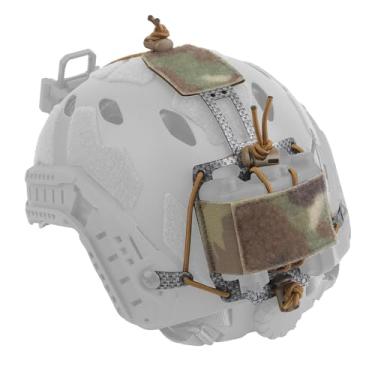 Imagem de Bolsa de bateria para capacete tático multifuncional, PVS-31 NVG, caixa de armazenamento, bolsa elástica de equilíbrio de peso, pacote de contrapeso compatível com a maioria dos capacetes (CAMO)