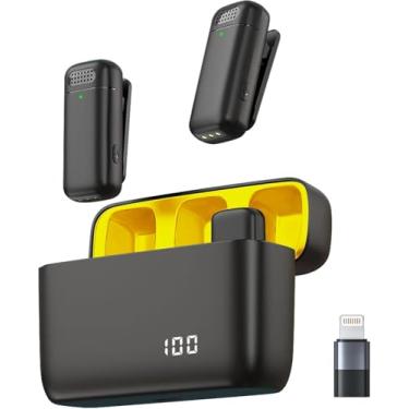 Imagem de Microfone sem fio para Android Microfone de lapela USB C Microfone de lapela tipo C para iPhone 15/16 iPad Gravação de vídeo Vlog TikTok Instagram - Estojo de carregamento 24 horas Redução de ruído