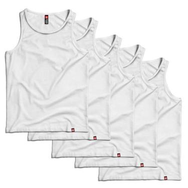 Imagem de Conjunto de 5 Regatas Básicas Masculinas em Algodão - King of Geek, Br
