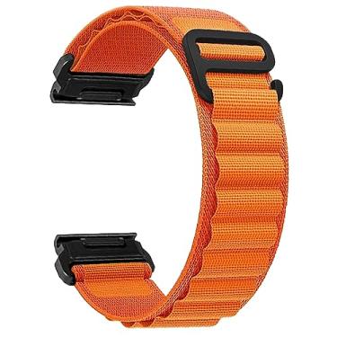 Imagem de Zeit Diktator Pulseiras de relógio Quickfit de 26 mm compatíveis com Garmin Tactix 7 Pro/Fenix 7X Pro/7X/6X Pro/5X pro/5X/Descent MK2 MK1 Tactix Delta/Enduro 1 2 Alpine Loop Nylon Pulseira de substituição para homens - Grande