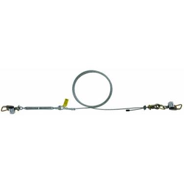 Imagem de 3M DBI-SALA SecuraSpan 7403280 Sistema horizontal, cabo galvanizado de 71 m, inclui tensor, ferragens de terminação e montagem, absorvente de energia Zorbit