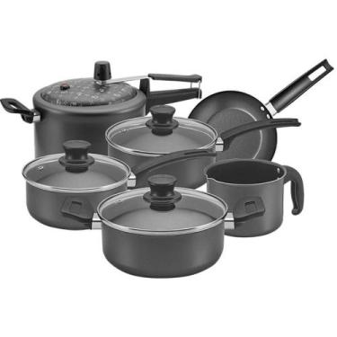 Imagem de Conjunto de Panelas Panelux 5000074 Magnific 6 Peças , Grafite