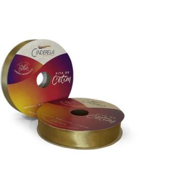 Imagem de Fita de Cetim 22MM X 50M Dourado - Cinderela