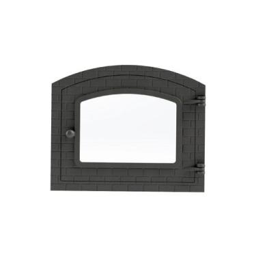Imagem de Porta Forno Ferro Fundido Com Vidro 31,5x46cm Colonial G - Libaneza