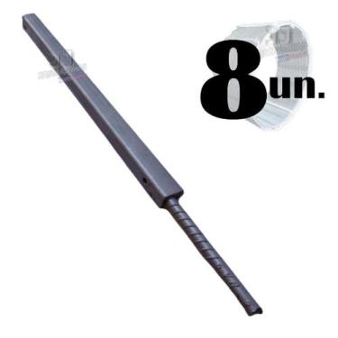 Imagem de 8 un. Concertina haste grossa para fixação 30cm vergalhão - JJ