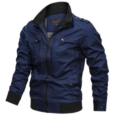 Imagem de Jaqueta Bomber Masculina Slim Fit - Primavera/Outono - Moda Casual Mil