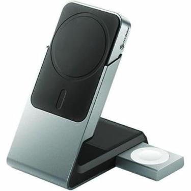 Imagem de ALOGIC Base de carregamento magnética universal Matrix 3 em 1 com carregador Apple para iPhone 14 Pro Max, 14 Pro, 14 Mini, 13, 12, Apple Watch, Airpods Pro, estação de carregamento para dispositivos