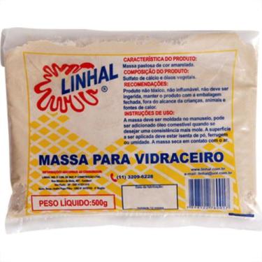 Imagem de Massa Vidraceiro Linhal Pct.C/500Gr - Kit C/12 Unidades