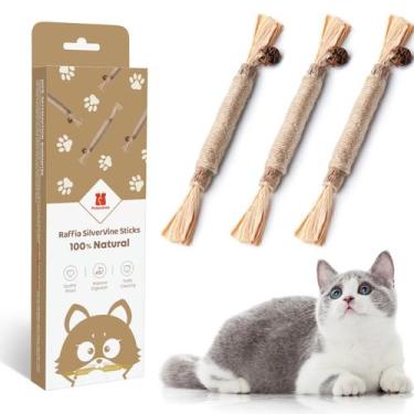 Imagem de Brinquedo para Gato Potaroma Silvervine - Pacote com 3 - Catnip para L