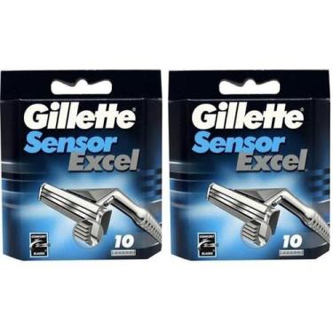 Imagem de Cartuchos Gillette Sensor Excel - Pacote com 20 Unidades