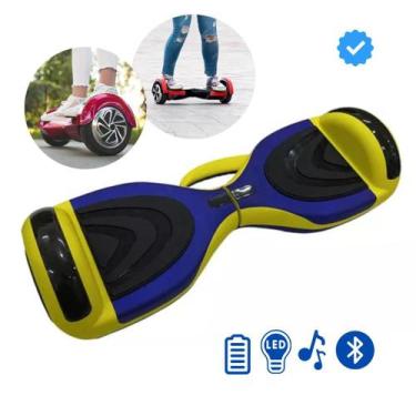 Imagem de Hoverboard Elétrico Infantil 2024  6.5 com LED, Bluetooth e Bateria de