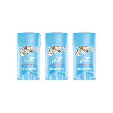 Imagem de Desodorante Secret Clear Gel Cotton 45G - Kit Com 3Un