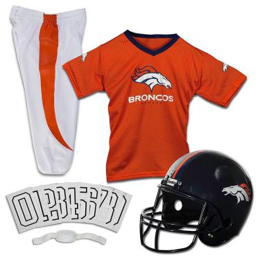 Imagem de Franklin Sports Denver Broncos Kids Conjunto de Uniformes de Futebol -