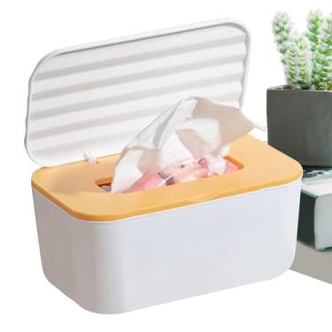 Imagem de Caixa Dispensadora de Toalhitas,Porta-Toalhas para Casa de Banho - Organizador Antipó Multiusos para Fraldas Bebé, Cozinha e Viagem