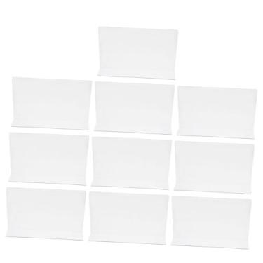 Imagem de Hemobllo 10Peças Divisórias de Prateleira de Plástico Transparente Supermercado com Organização de Produtos Vendas Design Funcional