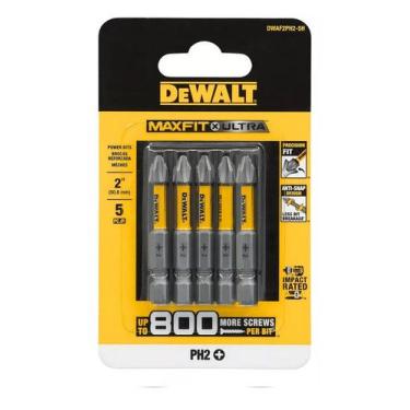 Imagem de Kit Bits de Impacto 5 cm Ph2 Maxfit 5 Pcs Dewalt DWAF2PH2-5H
