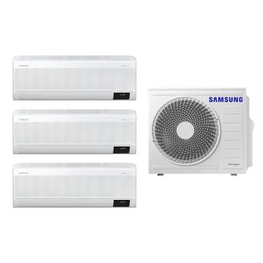 Imagem de Tri-Split Samsung WindFree 28.000 BTUs (Hi Wall 2x9.000 e 1x12.000) Quente/Frio com WiFi