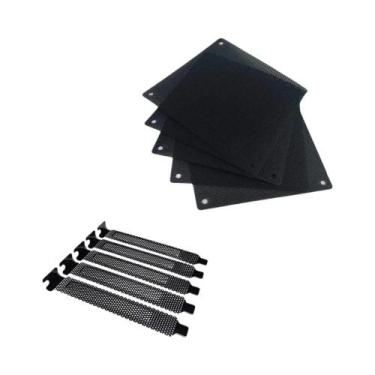Imagem de Preto À Prova De Poeira PVC Computador PC Cooler Ventilador Filtro Mal