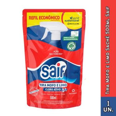 Imagem de Refil Tira Mofo e Limo Cloro Ativo 2 em 1 Saif 500ml