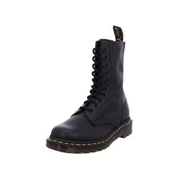 Imagem de Dr. Martens, Bota feminina 1490 Virginia de couro para os olhos, Black Virginia, 10