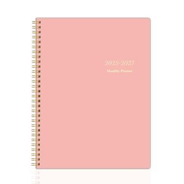 Imagem de Agenda mensal 2025-2027, agenda de julho de 2025 a junho de 2027, 24 meses para planejamento com rastreador de hábitos, lista de tarefas, metas, resumo, 19 x 25 cm, encadernação em espiral para