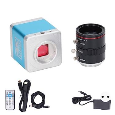 Imagem de Lente de Foco Manual Webcam, Webcam USB Zoom Digital Distorção Gratuita de Baixa Latência 100-240V 4K 30FPS Com Controle Remoto para Live (plugue da ue)