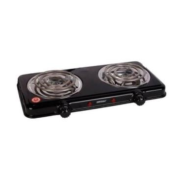 Imagem de Fogareiro Elétrico 2000W Preto 220V Fogão Portátil 2 Bocas - Startools