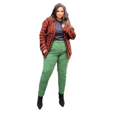 Imagem de Kimono Plus Size Feminino Casaco Grande Tricot Inverno - EUC STORE, Fe