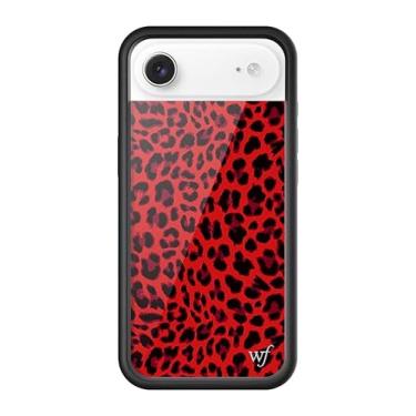 Imagem de Wildflower Capas - Compatível com Apple iPhone 17 Air | Amortecedor preto protetor, certificado de teste de queda de 1,2 m, pequenas empresas | estampa de animal leopardo Cheetah Dainty Cute Trendy |
