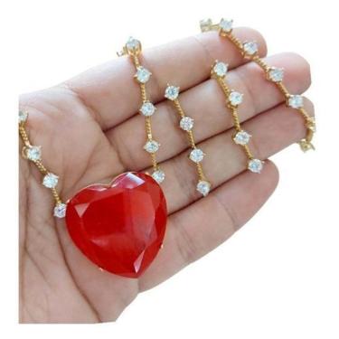 Imagem de Conjunto Colar Brinco Pulseira Ouro 18k Zircônia - Semi Joia