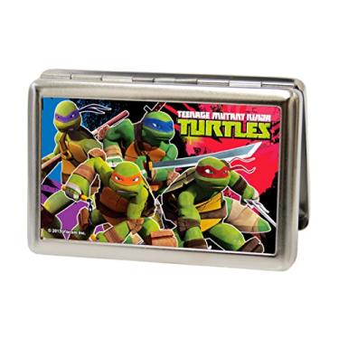 Imagem de Buckle-Down Carteira de metal - Grupo das Tartarugas Ninja, Multicor, tamanho nico