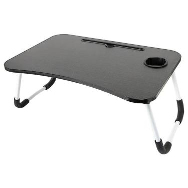 Imagem de Mesa Bandeja Para Notebook Laptop Dobrável Para Colo - Preta