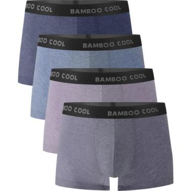 Imagem de Cueca boxer masculina ultrarrespirável BAMBOO COOL